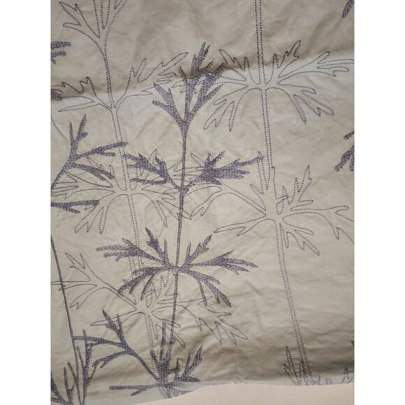 PILLOW COVERS-MARGARET MUIR-Light Ice Blue With Silver Blue Embroidery-Set of 2 - Picture 9 of 11